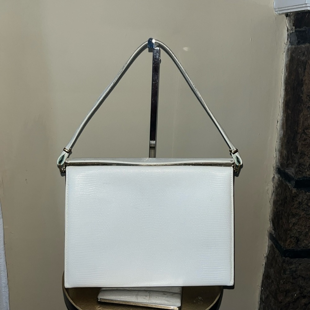 Vintage Crouch & Fitzgerald White Leather handbag